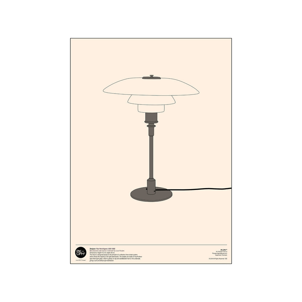 Pk Poster plakat, beige - 50x70 cm